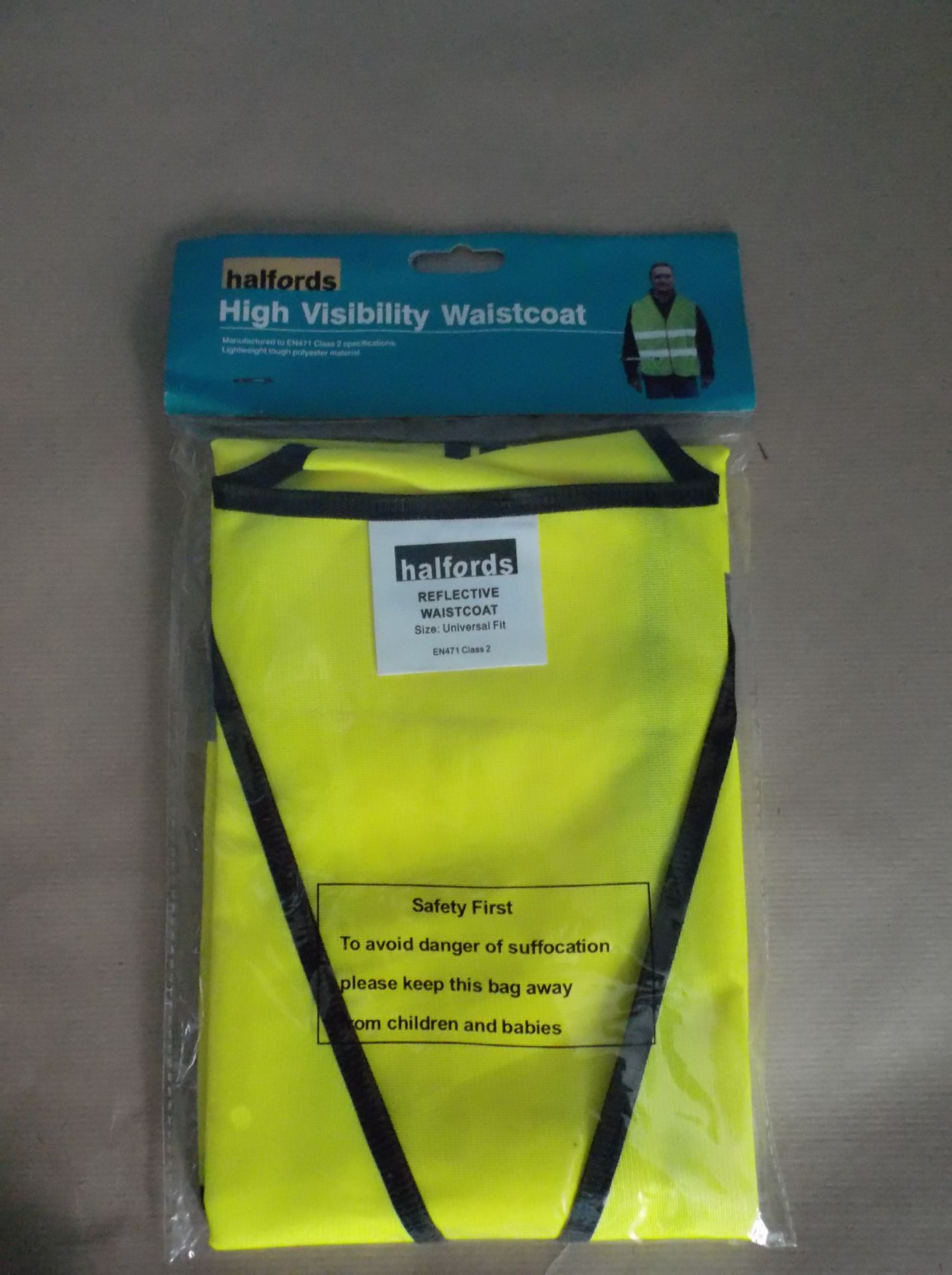 9 X Halfords Universal Fit High Visibility Waist Coats - Image 5 of 5