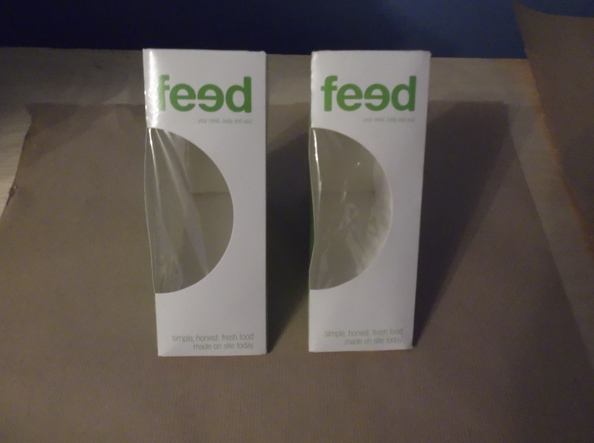 1 Bx Of 500 Eco Frendly Cardboard Sandwich Wedge