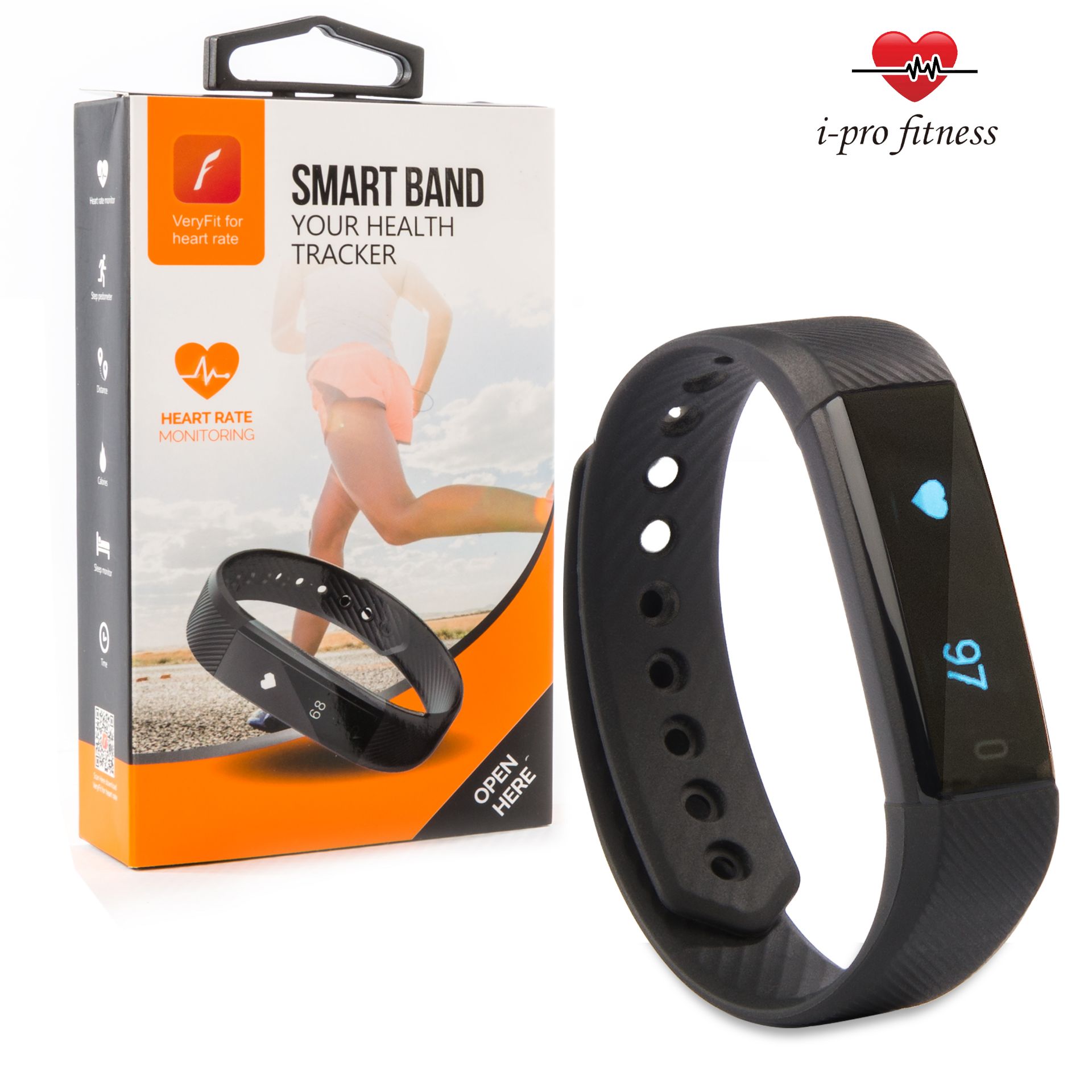 i-Pro ID115 Fitness Tracker _ Seamless Pairing With VeryFit 2.0 App _ Bluetooth Exercise Tracker, - Bild 2 aus 7