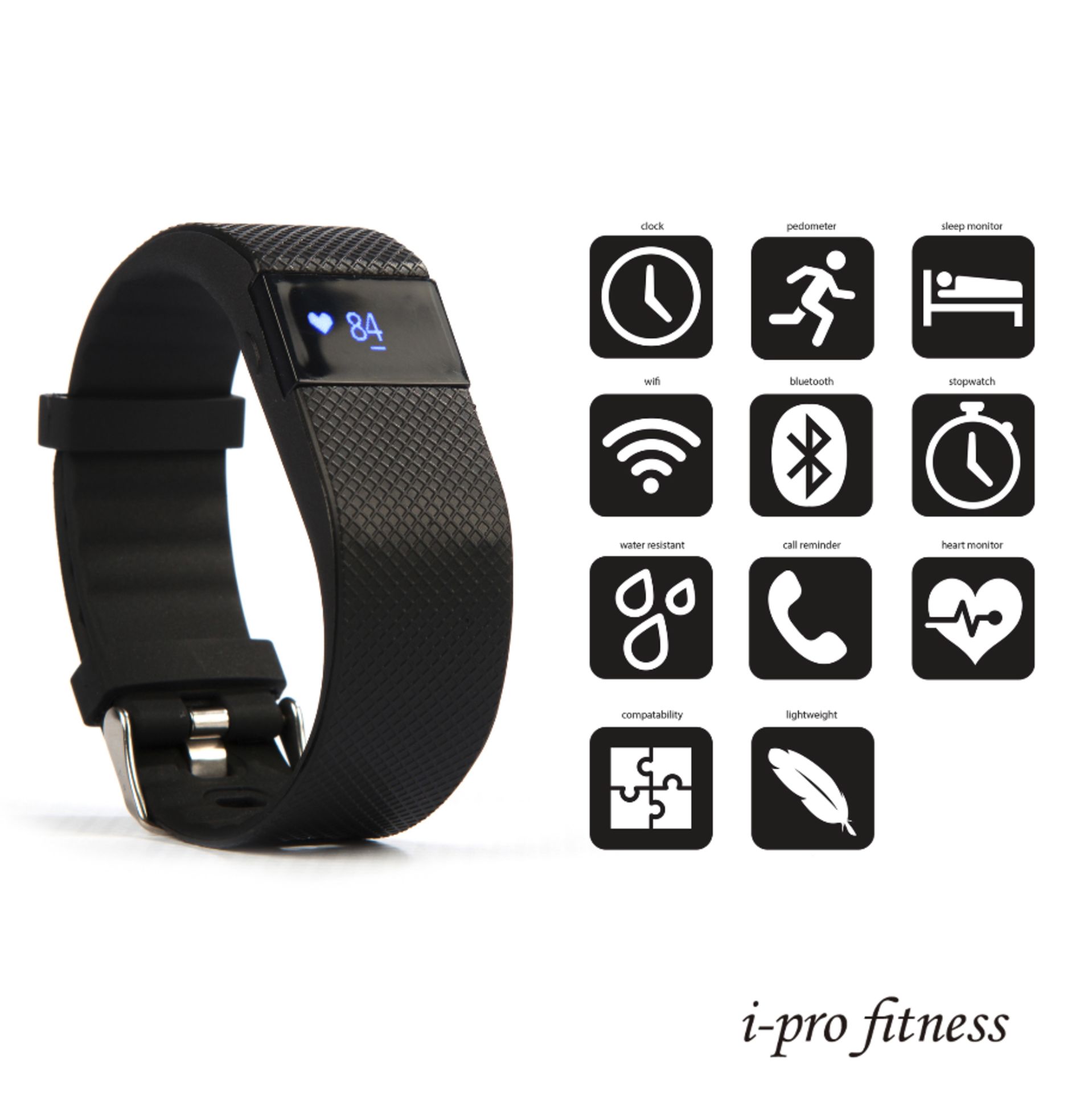 **Trade lot** 50 x Units Fitness Tracker i-pro fitness, Bluetooth 4.0 Sports Smart Bracelet - Image 6 of 8