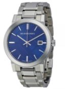 BRAND NEW GENTS BURBERRY WATCH BU9031, COMPLETE WITH ORIGINAL BOX AND MANUAL