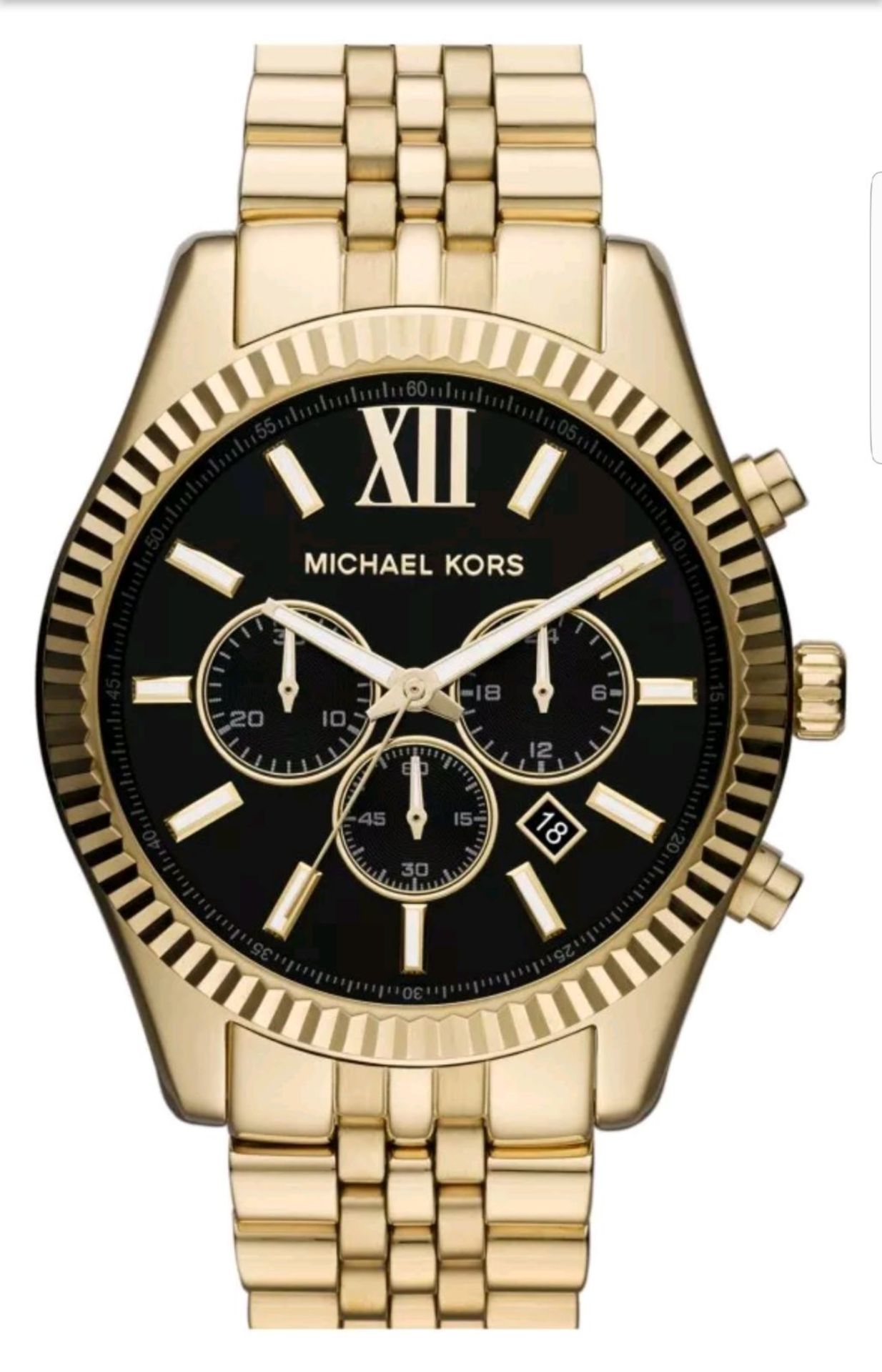 BRAND NEW GENTS MICHAEL KORS MK8286, COMPLETE WITH ORIGINAL PACKAGING AND MANUAL
