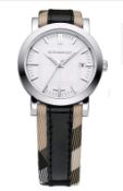 BRAND NEW BURBERRY WATCH BU1396, COMPLETE WITH ORIGINAL BOX AND MANUAL