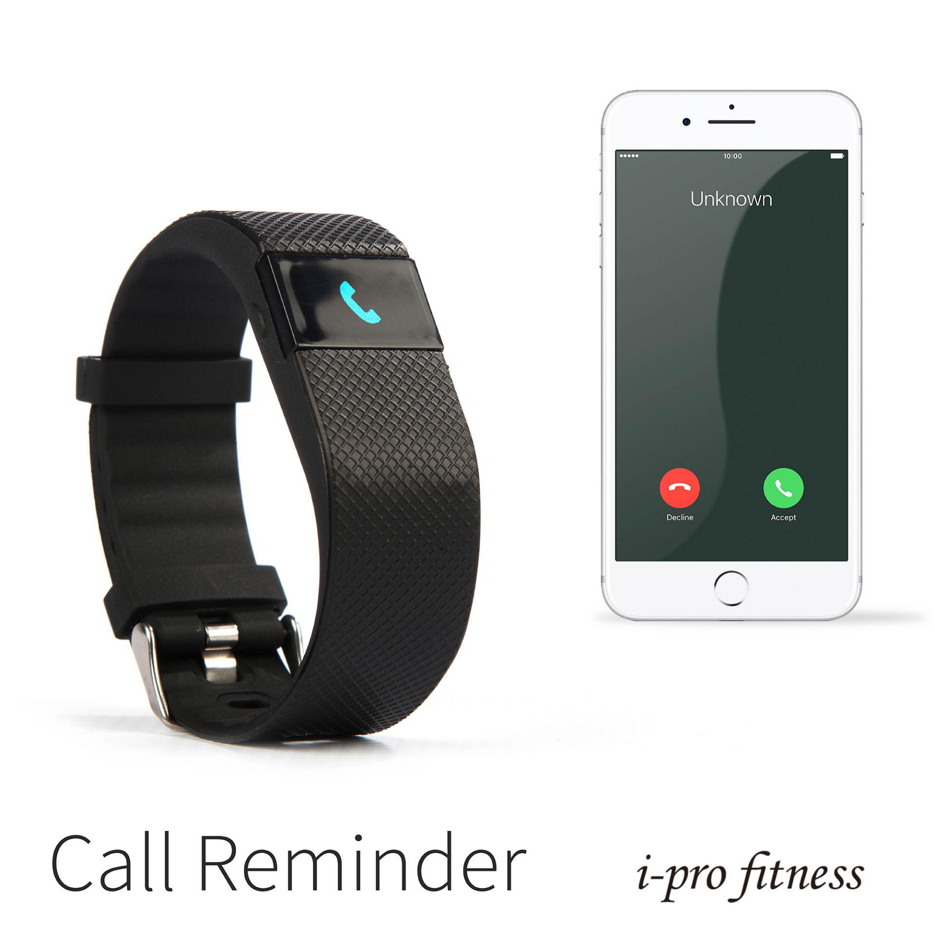 10x Fitness Tracker i-pro fitness, Bluetooth 4.0 Sports Smart Bracelet, Heart Rate Monitor - Bild 2 aus 8