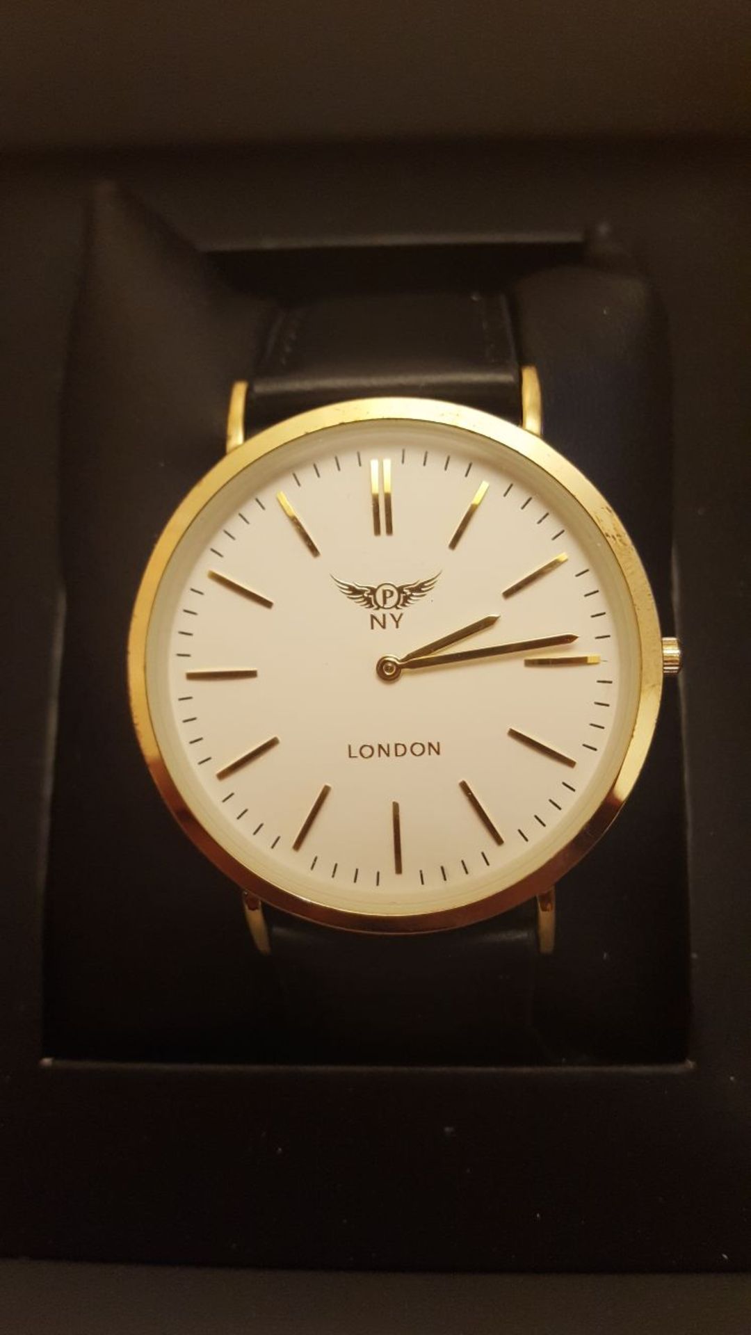 ** TRADE LOT ** BRAND NEW GENTS NY LONDON SLIMLINE WATCHES, VARIOUS COLOURS - 6 WATCHES - Bild 3 aus 4