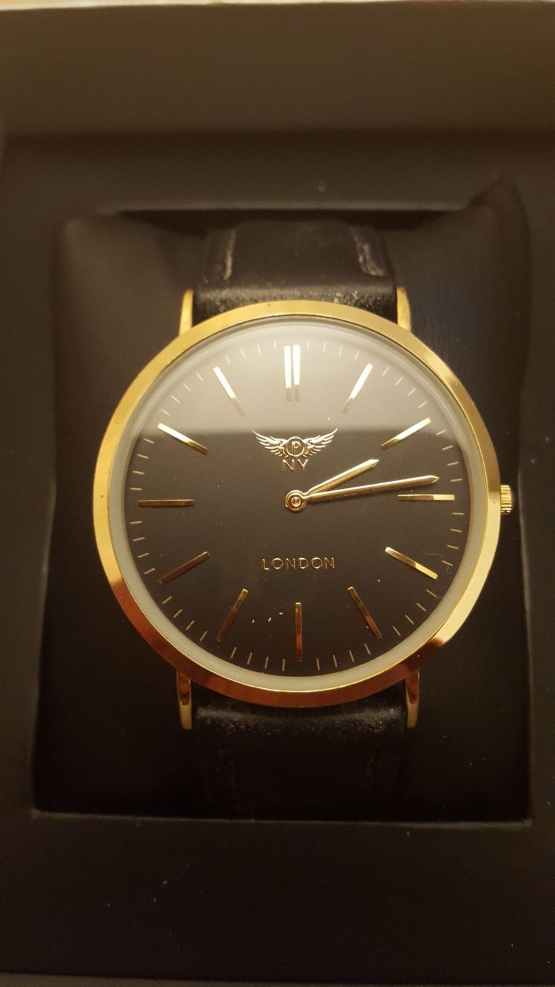 ** TRADE LOT ** BRAND NEW GENTS NY LONDON SLIMLINE WATCHES, VARIOUS COLOURS - 6 WATCHES - Image 4 of 4