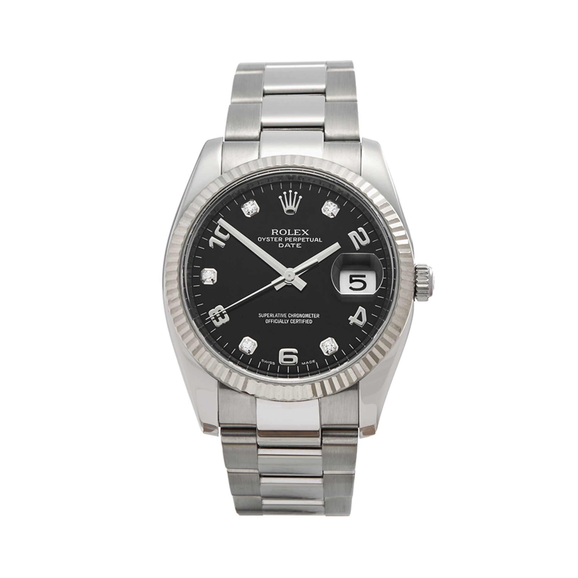 Rolex Oyster Perpetual Date 34mm Stainless Steel - 115234 - Bild 2 aus 8