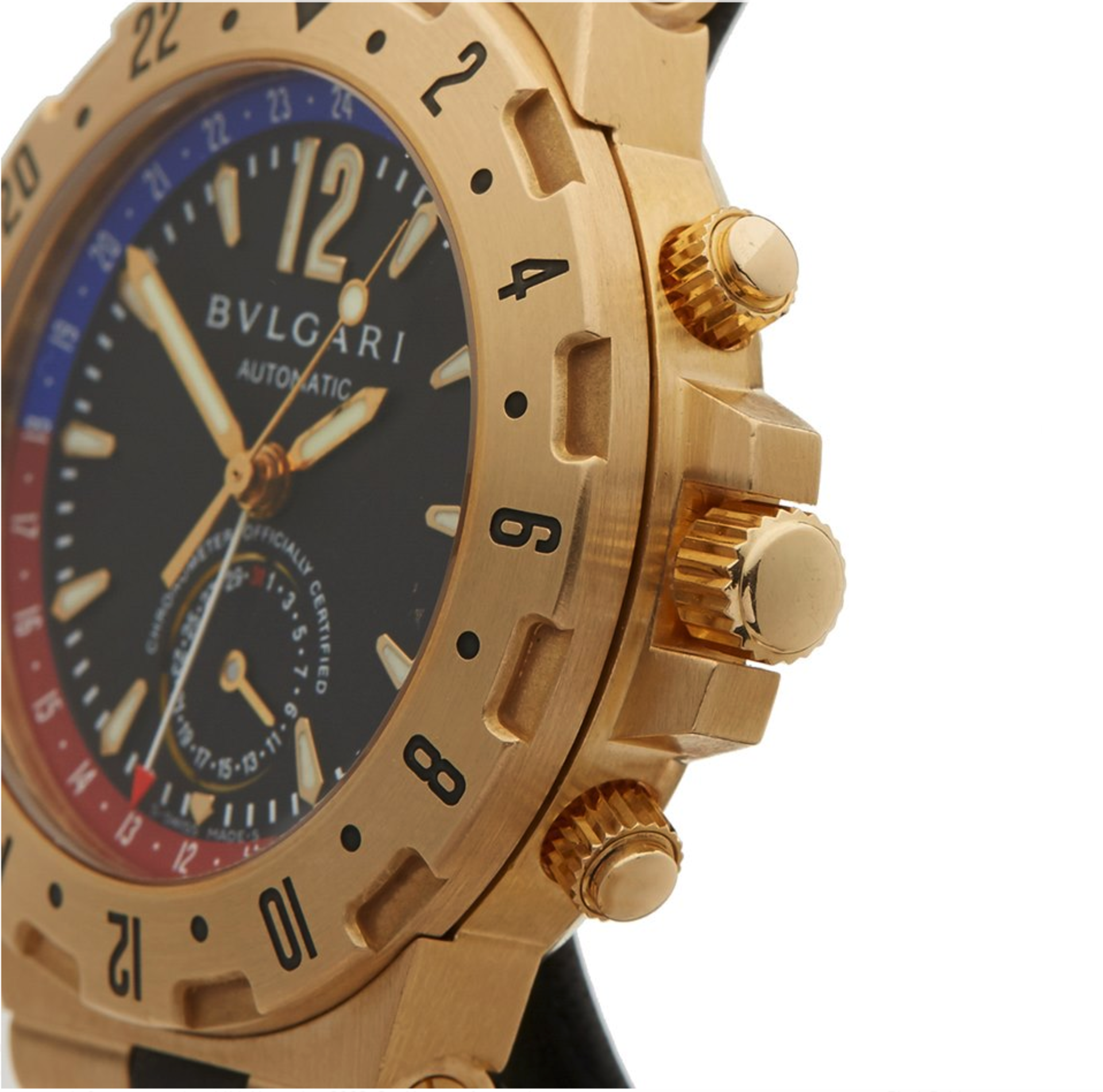 Bulgari Diagono GMT 40mm 18k Yellow Gold - D29854 - Image 7 of 9