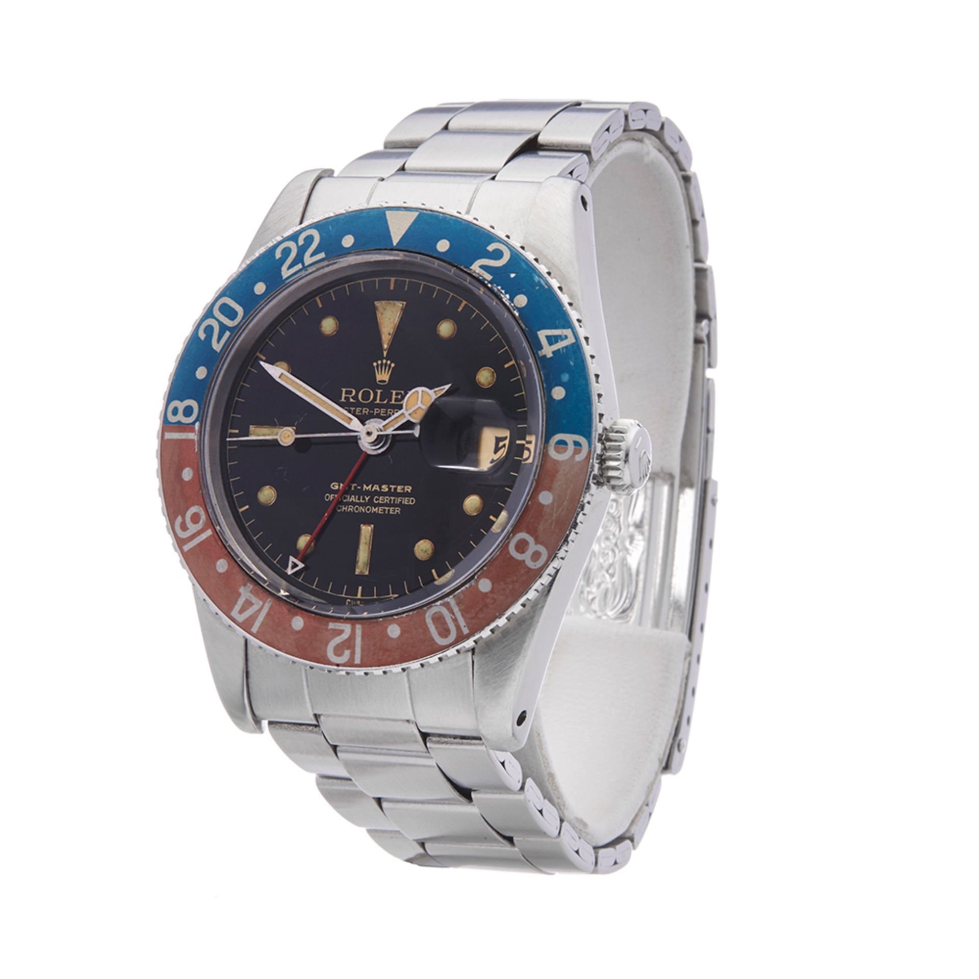 Rolex GMT-Master Pepsi with Gloss Gilt Dial 38mm Stainless Steel - 6542 - Image 3 of 14