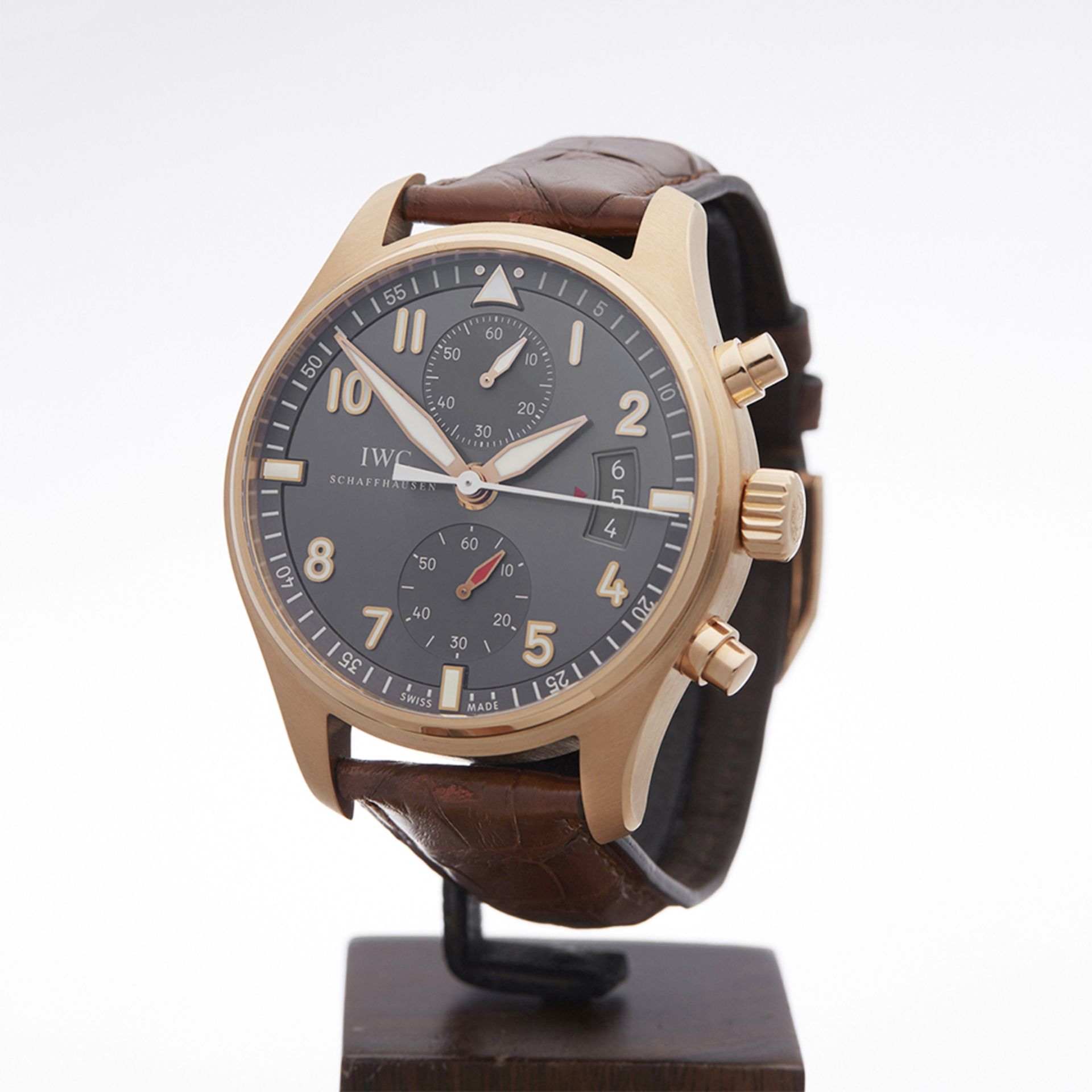 IWC Pilot's Chronograph Spitfire Chronograph 43mm 18k Rose Gold - IW387803 - Image 3 of 9