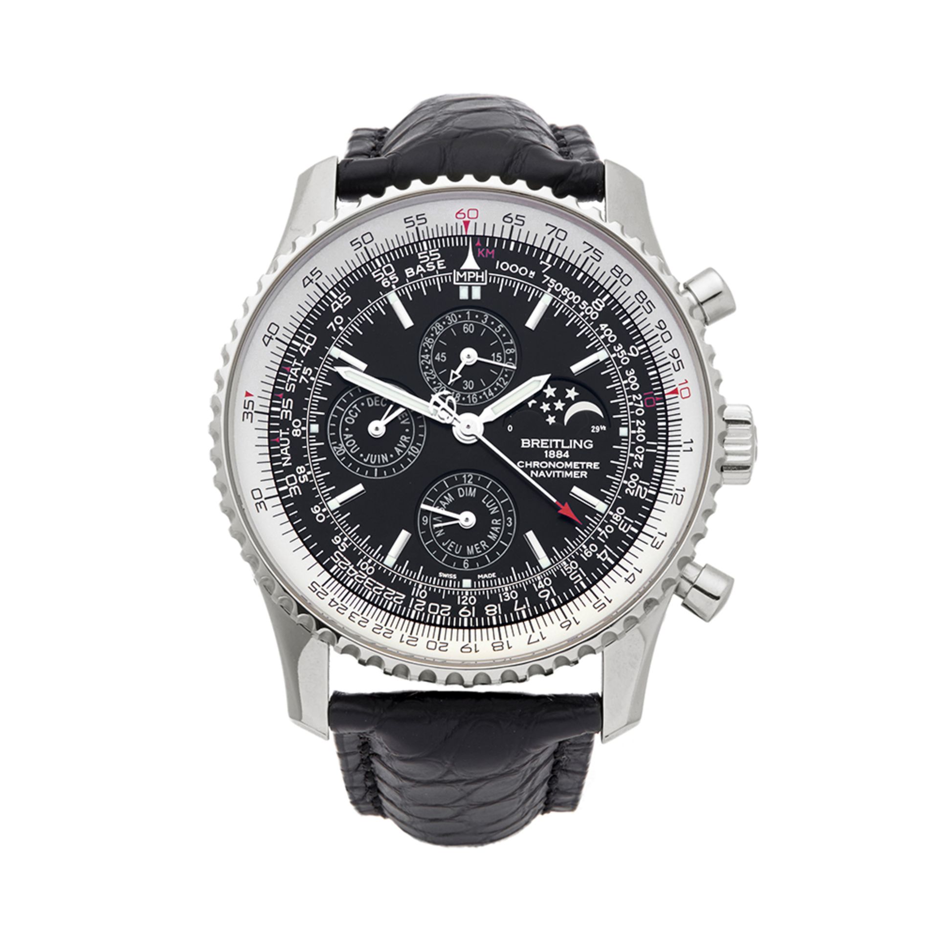 Breitling Navitimer Perpetual Calendar Chronograph 46mm Stainless Steel - A19370 - Image 2 of 8