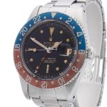 Rolex GMT-Master Pepsi with Gloss Gilt Dial 38mm Stainless Steel - 6542