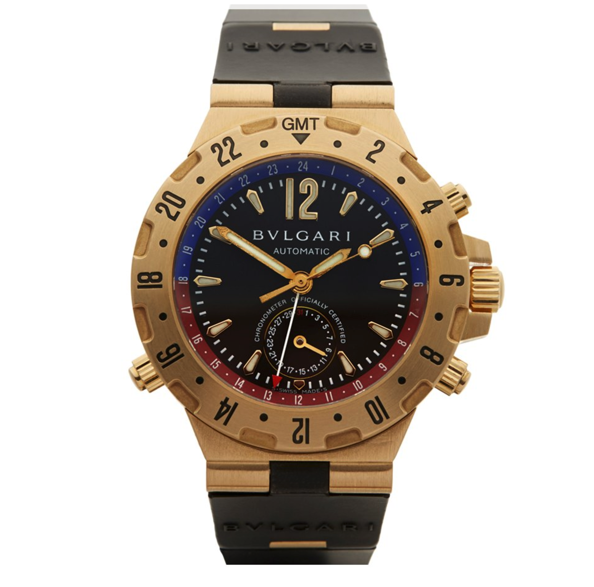 Bulgari Diagono GMT 40mm 18k Yellow Gold - D29854 - Image 2 of 9