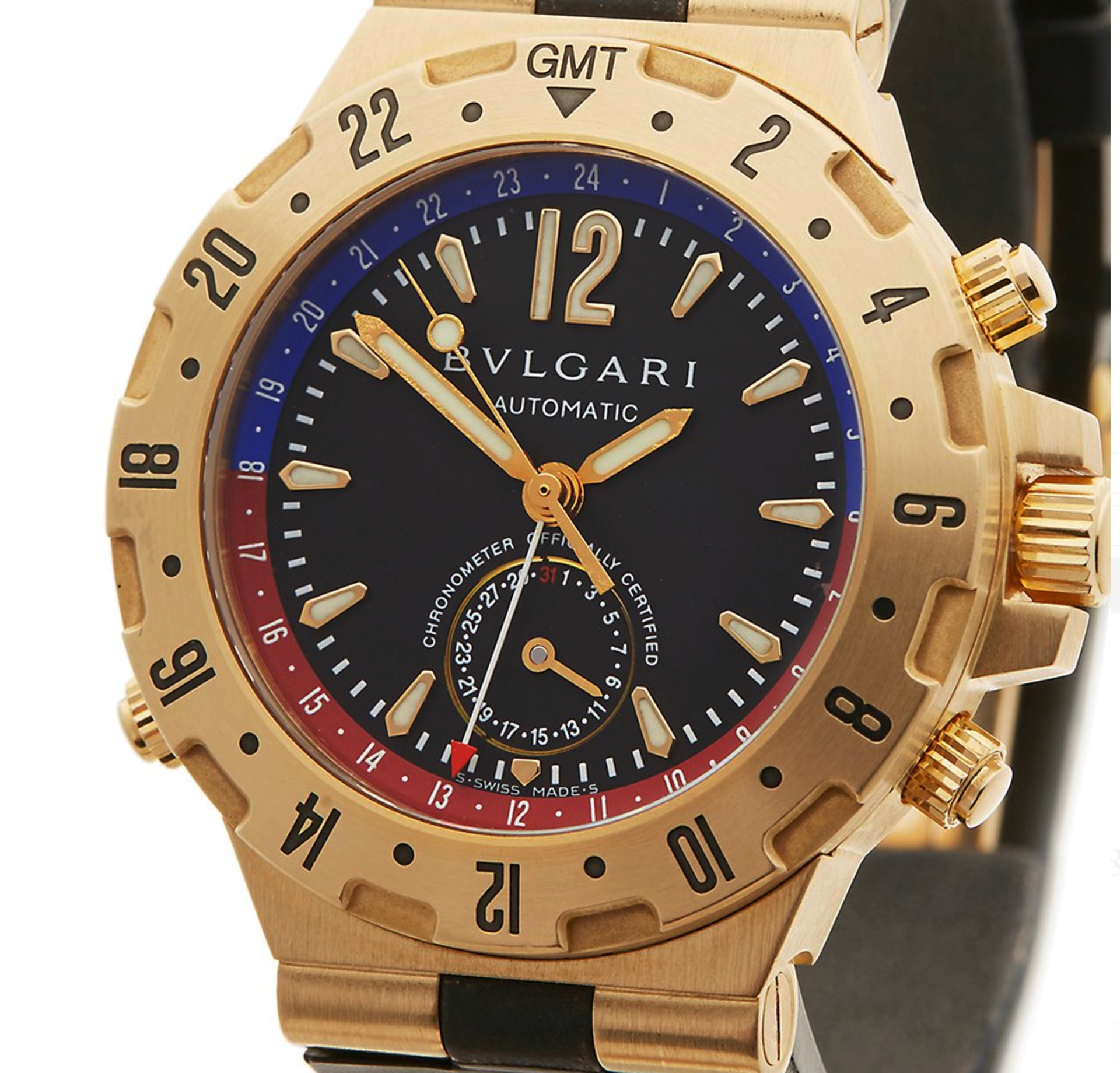 Bulgari Diagono GMT 40mm 18k Yellow Gold - D29854