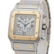 Cartier Santos Galbee Chronograph 30mm Stainless Steel & 18k Yellow Gold - 2425 or W20042C4