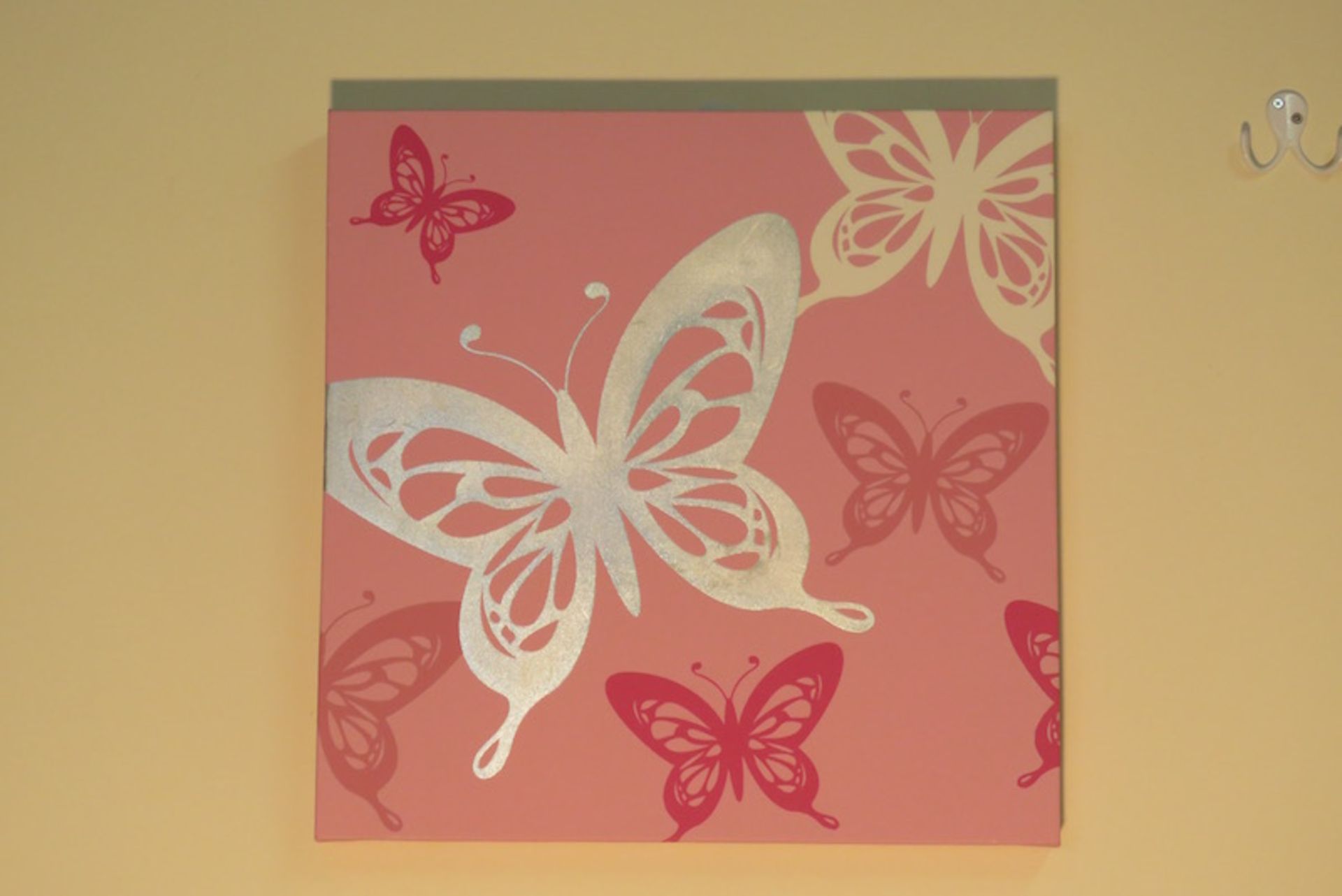 PINK BUTTERFLY CANVAS PRINT