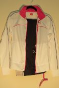 WOMEN'S PUMA WHITE, BLACK AND PINK SLIM FIT TRACKSUIT UK 12