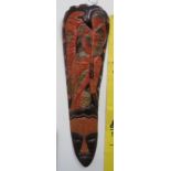 Original African Style Wall Mask In Wood