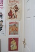 3x Vintage Rowntrees Chocolates Advertising Posters