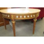 Regency Style Marble Topped Circular Table