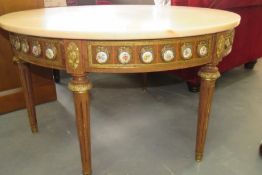 Regency Style Marble Topped Circular Table