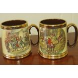 Two Ceramic Gibson Beer Tankards - Pristine Condition