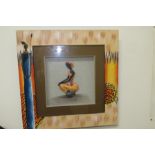 Shadow Boxed Tribal Picture Of African Female