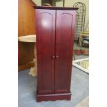 Vintage Style Mahogany 2 Door Shelving Unit