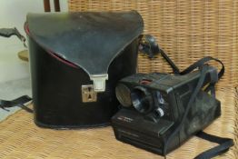 Vintage Polaroid Camera In Leather Case
