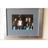 Signed Photo Of Pop Band BLUE. 41cm x 35cm - Framed And Glazed