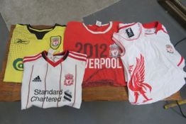 5x Retro Liverpool FC Shirts / T-Shirts