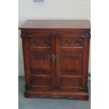 Vintage Carved Wooden TV Cabinet