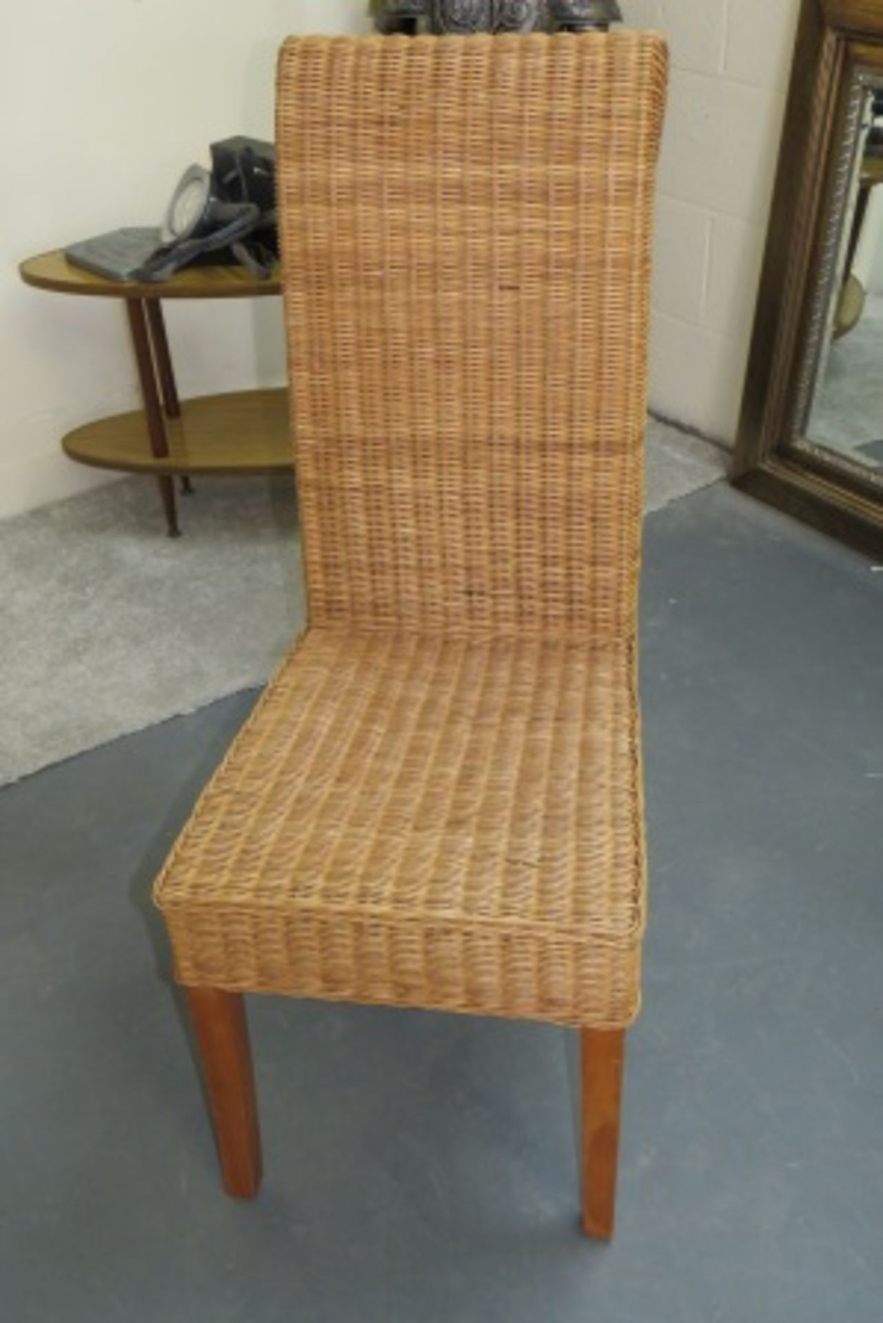 High Back Rattan Dining Chair - Image 2 of 2