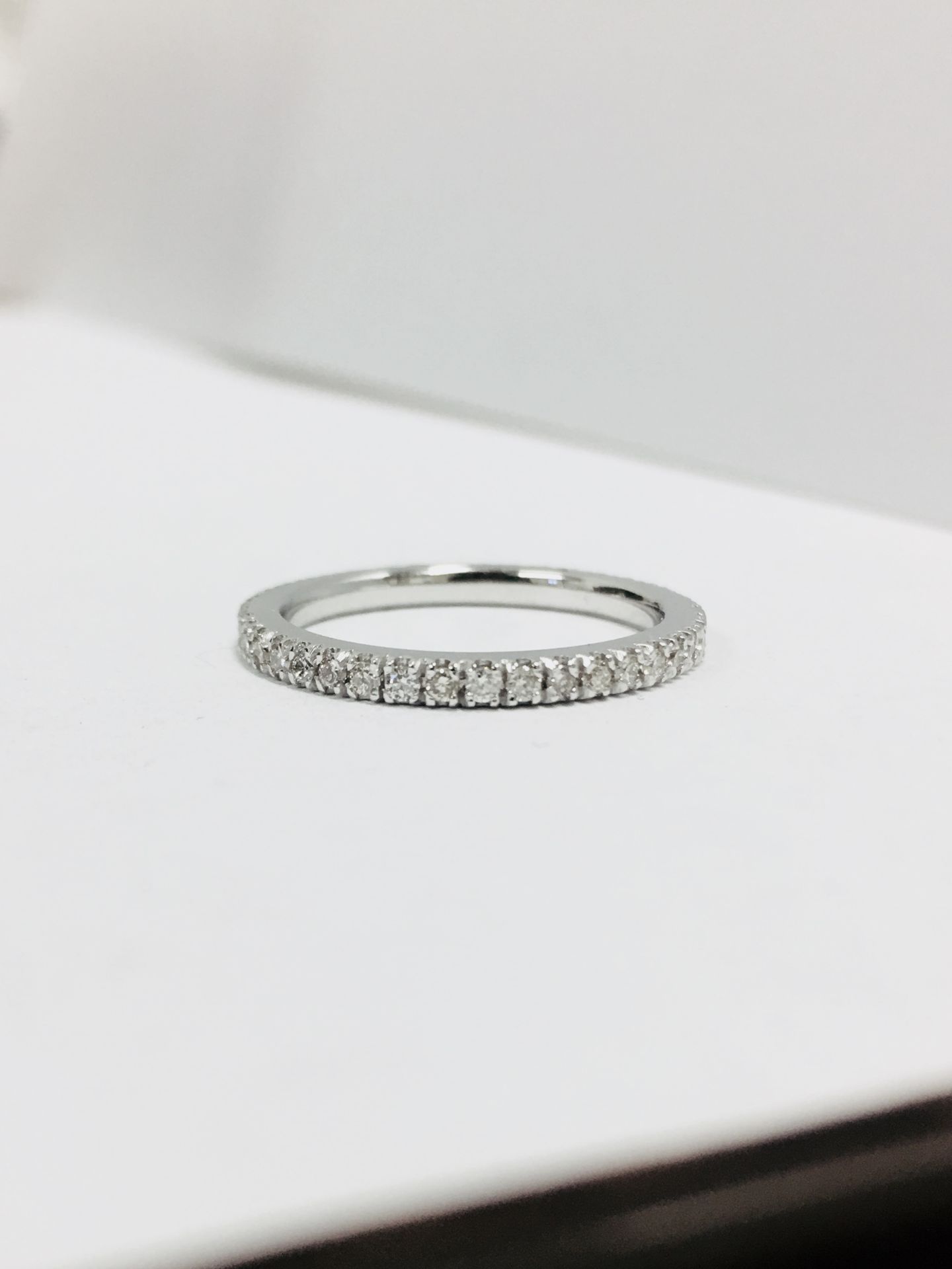 14ct full Eternity ring ,0.50ct diamond si clarity i colour,2gms 14ct handset uk set,stamped 14ct