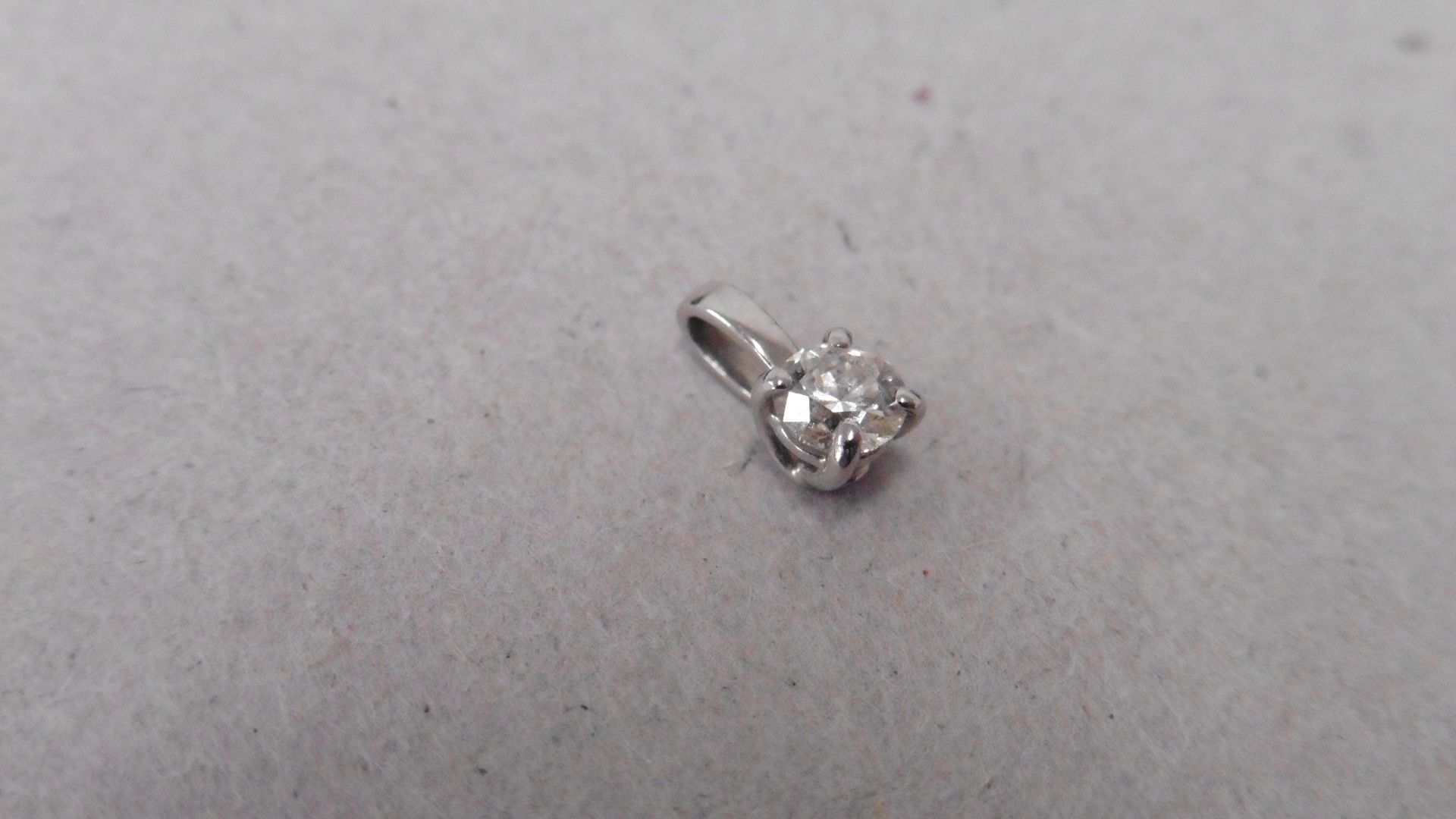 Platinum 0.50ct diamond solitaire ring,0.50ct vs grade h colour (enhanced) ,platinum mount 2.8gms , - Bild 4 aus 7