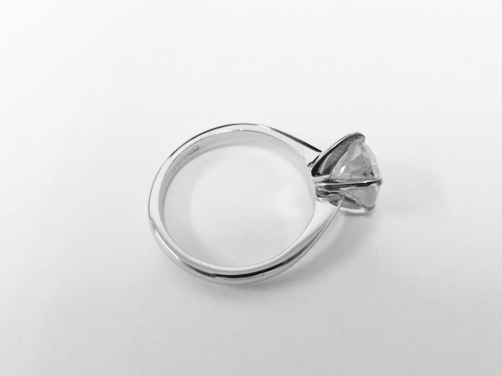 1.35ct diamond Solitaire ring ,1.35ct H colour i2 clarity (enhanced) brilliant cut diamond, - Image 3 of 5