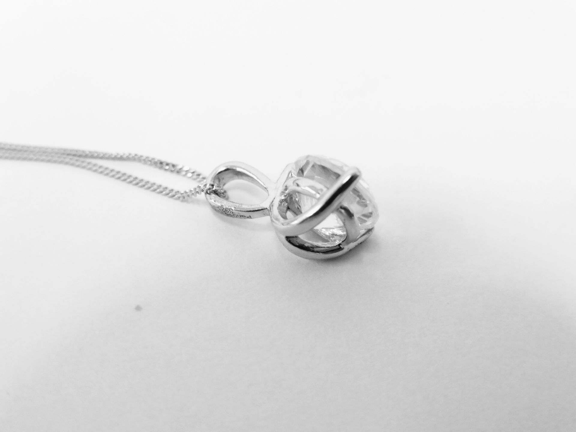 0.30ct diamond solitaire style pendant with a brilliant cut diamond, I colour and si3 clarity. Set - Image 4 of 4