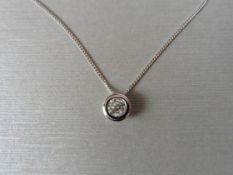 0.50ct diamond solitaire style pendant with a brilliant cut diamond, I/J colour and si2 clarity.