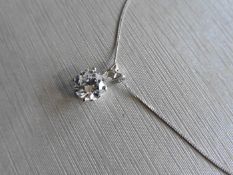 1.00ct diamond solitaire style pendant. Brilliant cut diamond, H colour and si3 clarity. Set in a