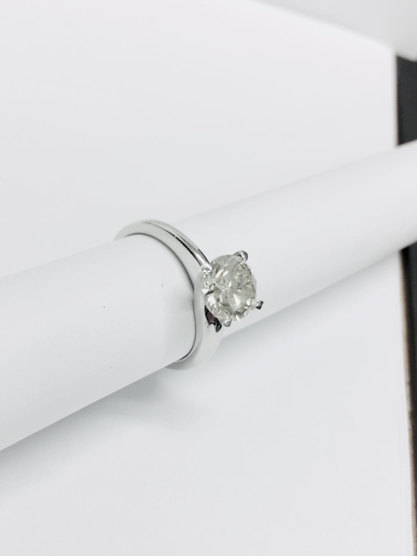 1.64ct Brilliant cut diamond f colour si3 clarity natural ,platinum diamond mount 3.5gms,uk hallmark - Image 3 of 4