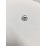 4.38ct Brilliant cut diamond.G colour I1 clarity,clarity enhanced .WGI certification 119624108072