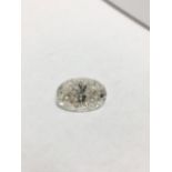 5.54ct Oval diamond,i1 clarity j colour,appraisal 29500