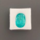 21.43CT PARAIBA TOURAMALINE OVAL CUT GIF CERTIFICATION GF16072479 APPRAISAL 54000