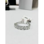 2.35ct diamond five stone ring,7x 0.30ct i colour si2 grade diamonds good cut,3.5gms 18ct white gold