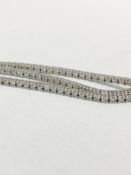 6.50ct diamond three row bracelet ,6.5-ct round brilliant cut diamonds h colour si grade,20gms