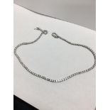 9.80ct 18ct white gold diamond necklace ,9.80ct h colour si grade diamonds,21.3gms 18ct white