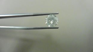 2.04ct Brilliant Cut Diamond, Enhanced stone. I colour, I2 clarity. 7.80 x 4.96mm. Valued at £4950