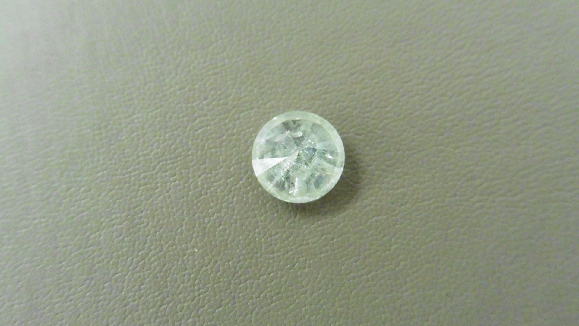 1.37ct Brilliant Cut Diamond, Enhanced stone. I colour, I2 clarity. 6.91 x 4.30mm. Valued at £2500 - Image 3 of 4