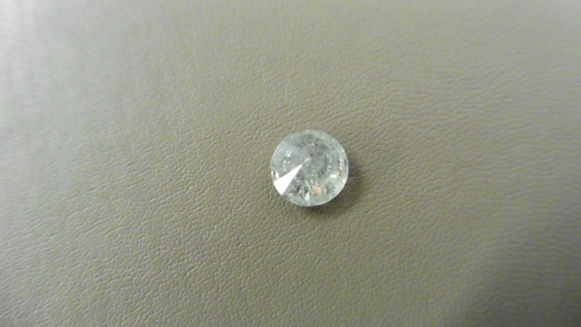 1.72ct Brilliant Cut Diamond, Enhanced stone. H/I colour, P1-2 clarity. 7.42 x 4.78mm. Valued at £ - Image 4 of 5