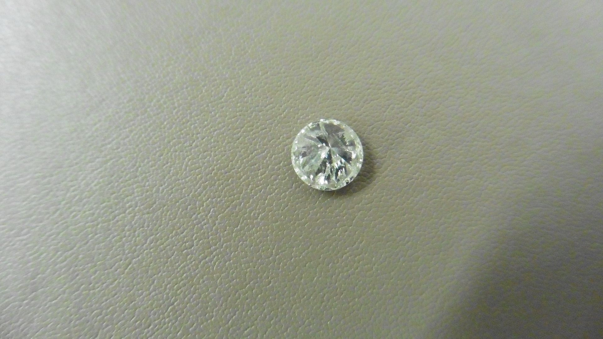 1.16ct Brilliant Cut Diamond, Enhanced stone. I colour, I2 clarity. 6.68 x 4.06mm. Valued at £1490 - Bild 3 aus 4